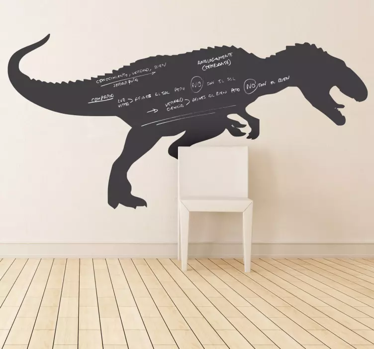 Tyrannosaurus rex tavle klistermærke - TenStickers