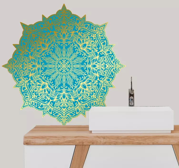 Udsmykket mandala-design dekoration klistermærker - TenStickers