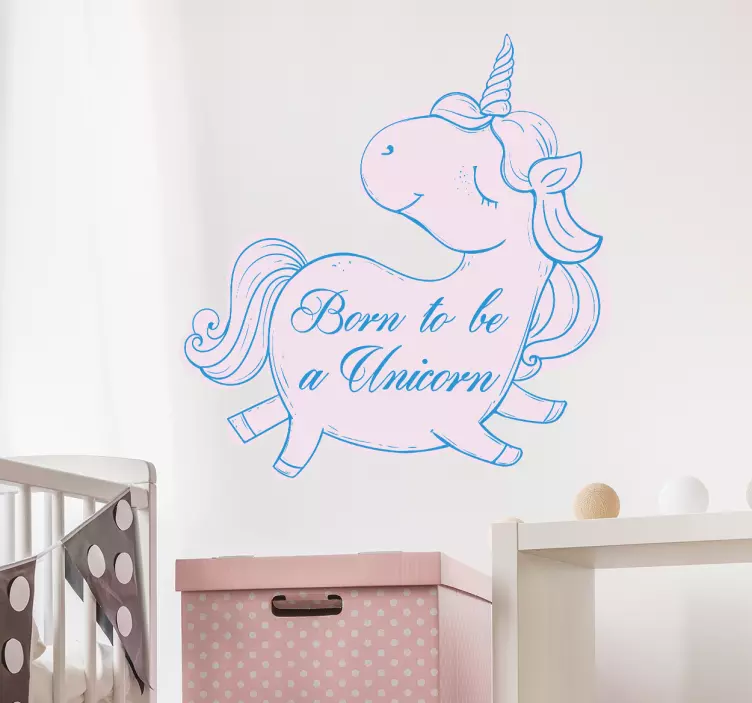 Unicorn klistermærke - TenStickers