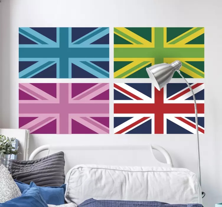 Union jack vægklistermærker - TenStickers
