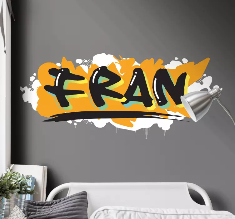 Urban stil farverig graffiti personalis -mærkat - TenStickers