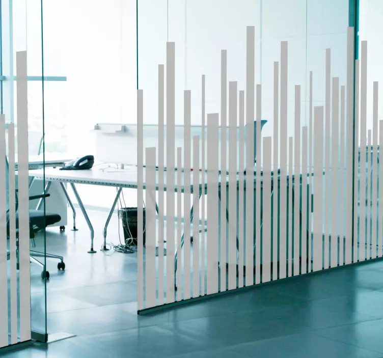 Uregelmæssige lodrette linjer form klistermærke - TenStickers