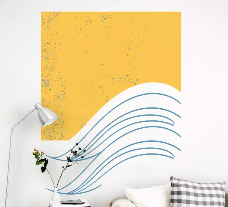 Vand geometrisk væg kunst klistermærke - TenStickers