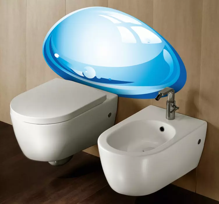 Vanddråbe dekorativ mærkat - TenStickers