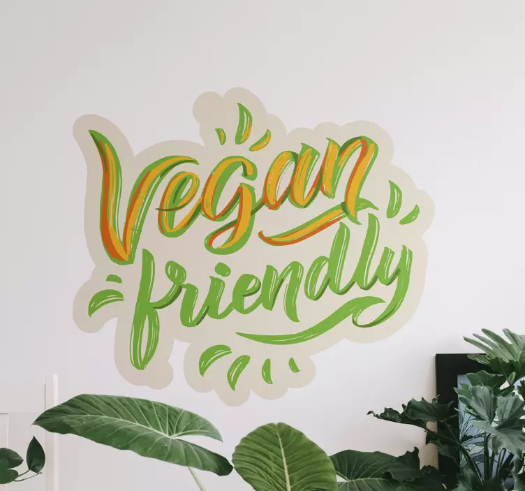 Klistermærke med vegansk tema workshop - TenStickers