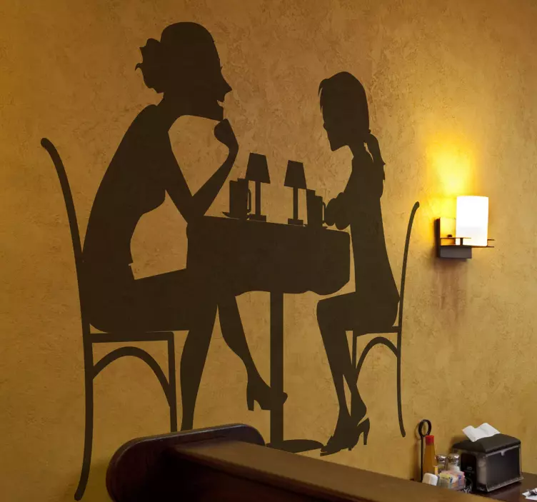 Venner, der har middag klistermærke - TenStickers