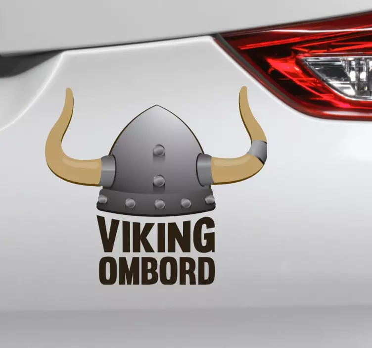 Viking ombord bil sticker - TenStickers