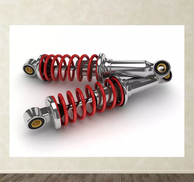 Vinilo decorativo dos amortiguadores wallsticker dyr - TenStickers