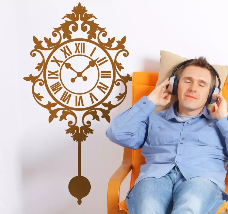 Vintage ur væg klistermærke - TenStickers