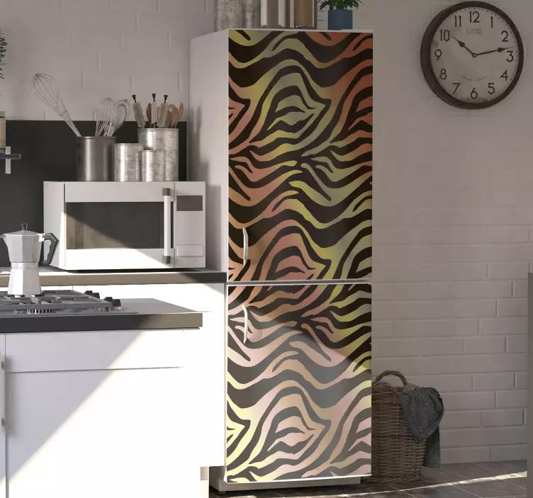 Fabelagtig vintage zebra køleskilt - TenStickers
