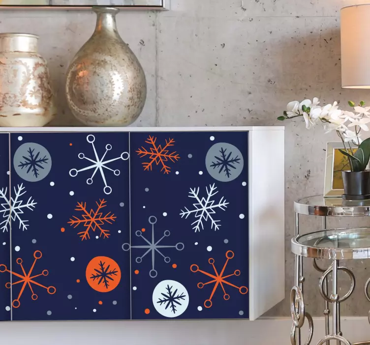 Vintermønsterdesign event klistermærke - TenStickers