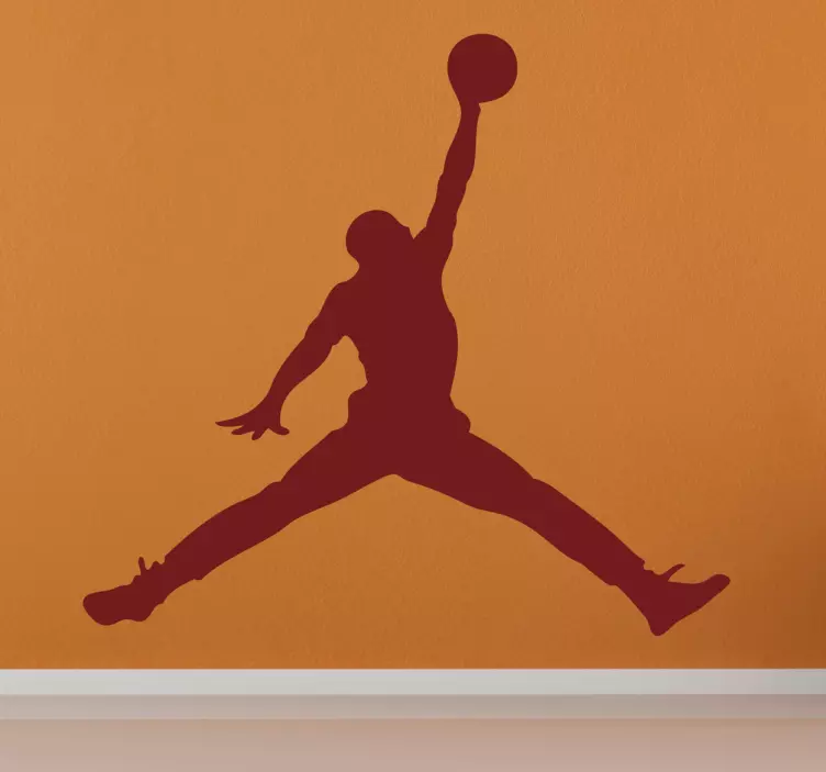 Vinylsilhuet af michael jordan basketball klistermærke - TenStickers