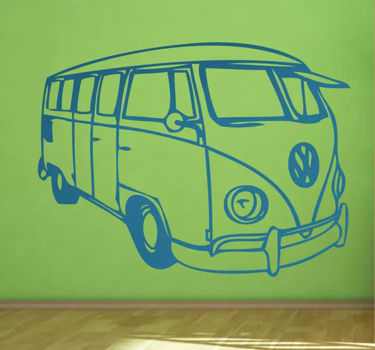Volkswagen busbil klistermærke - TenStickers