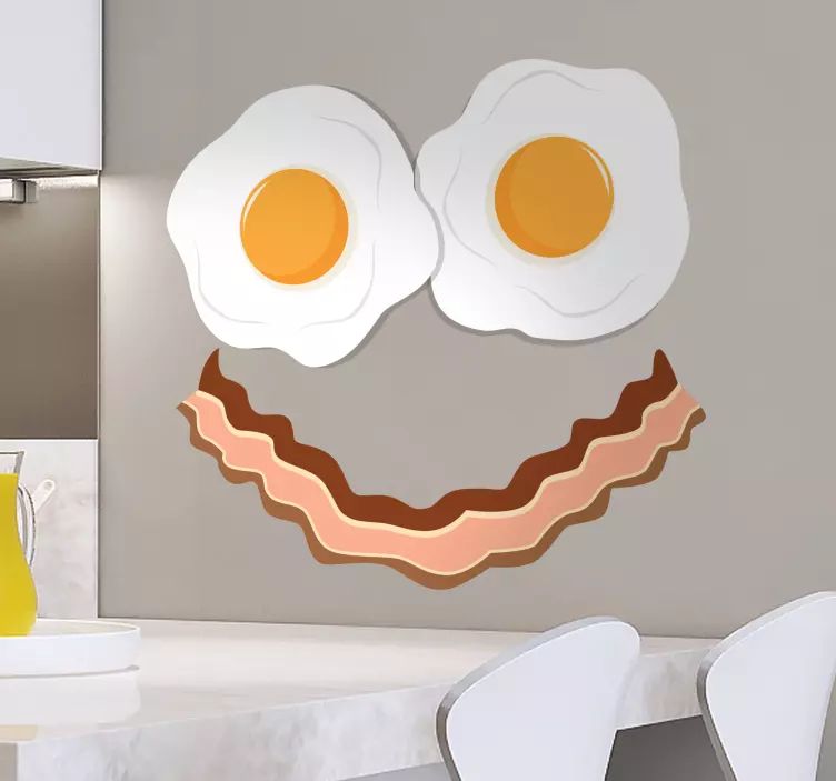 Wall decal bacon og æg - TenStickers