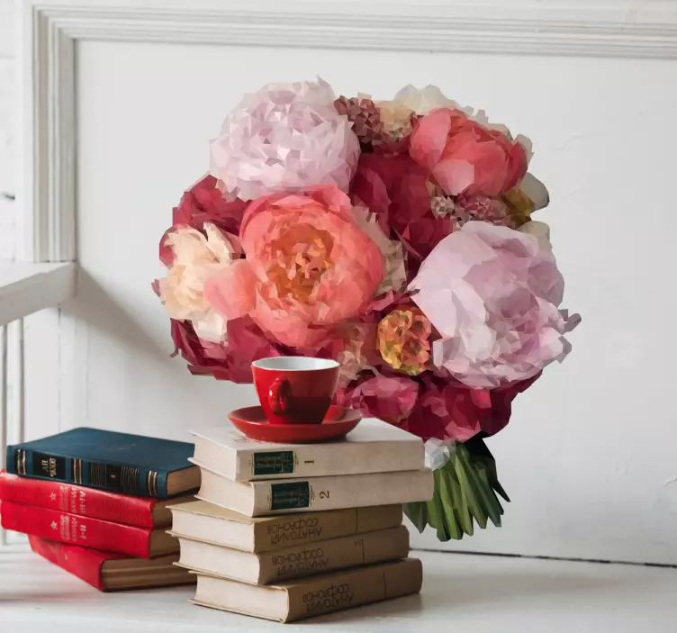 Wallsticker blomsterbuket - TenStickers