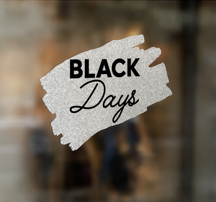 Wallsticker dyr grå "black days" - TenStickers