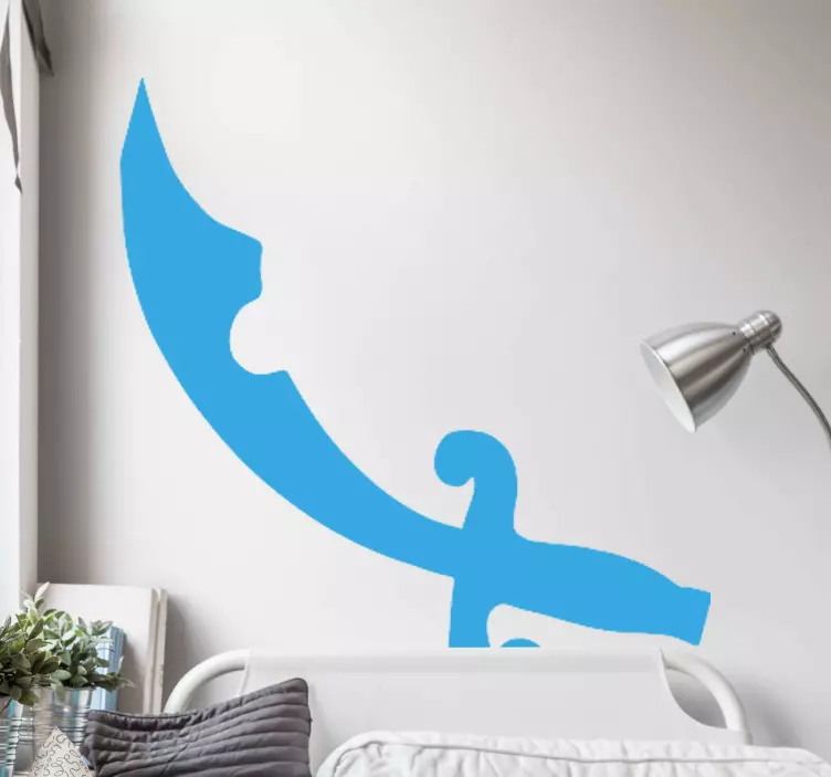 Wallsticker dyr i kurvet dekorativ form - TenStickers