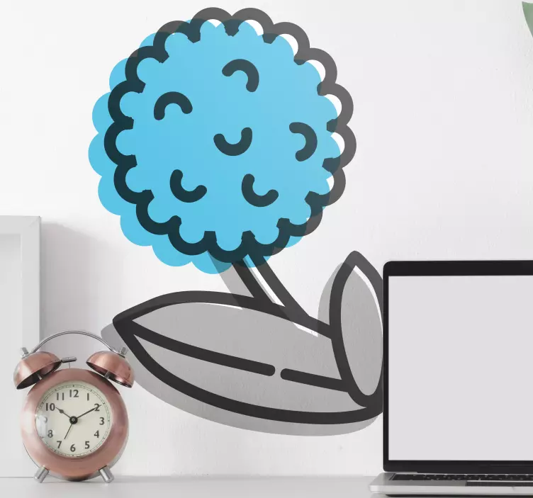 Wallsticker dyr legende blomster element - TenStickers