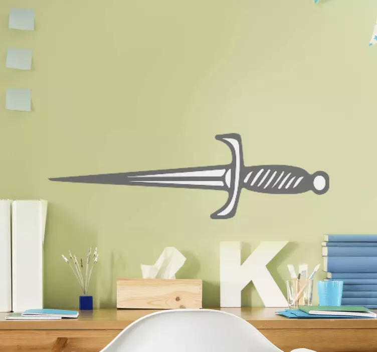 Wallsticker dyr med stiliseret dolk kontur - TenStickers