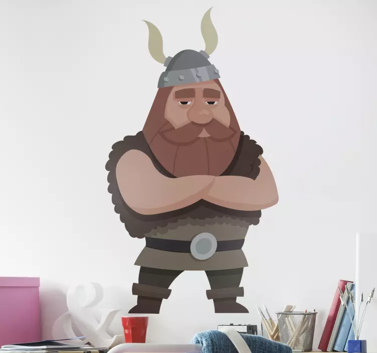 Wallsticker dyr norse warrior figurine - TenStickers