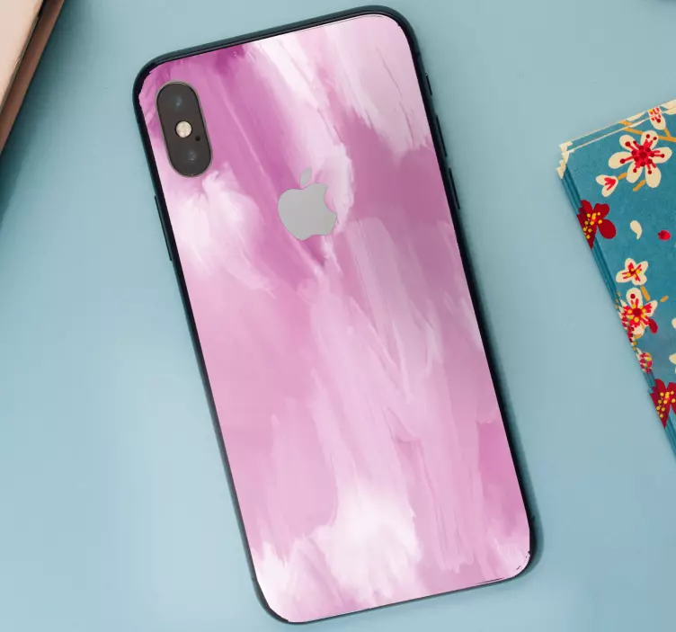 Wallsticker dyr pink abstrakt palet - TenStickers