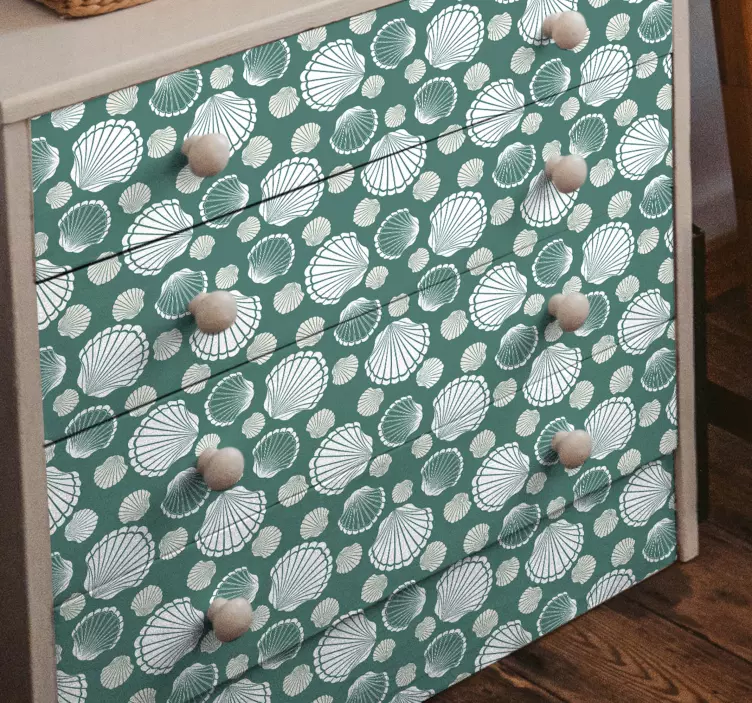 Wallsticker dyr shell print cover - TenStickers