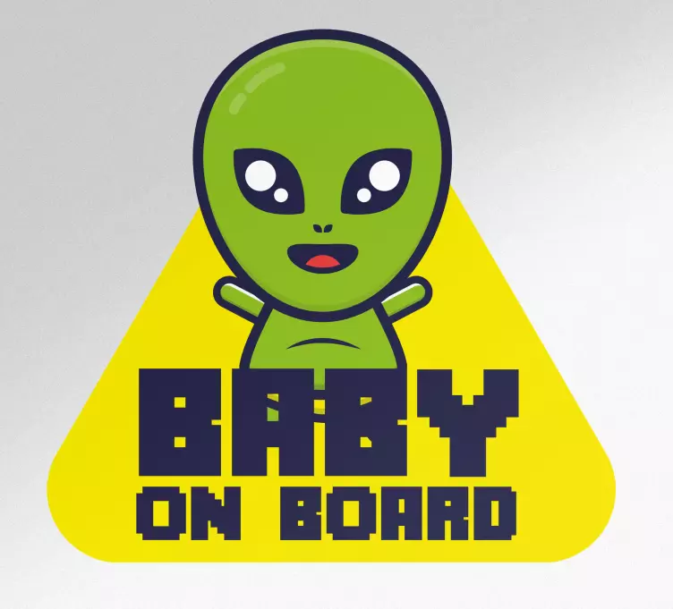 Wallsticker dyr sød alien karakter - TenStickers