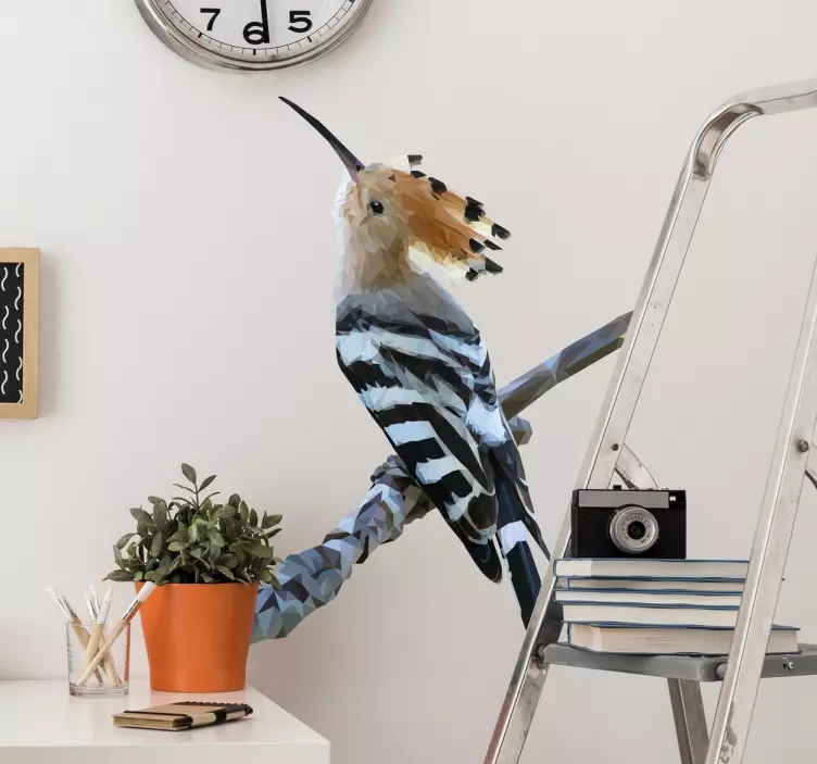 Wallstickers Fugle polygonal spætte - TenStickers