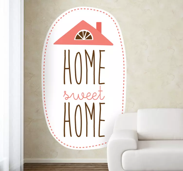 Wallstickers Home sweet home - TenStickers