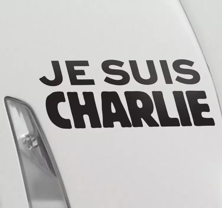 Wallstickers Je suis Charlie - TenStickers