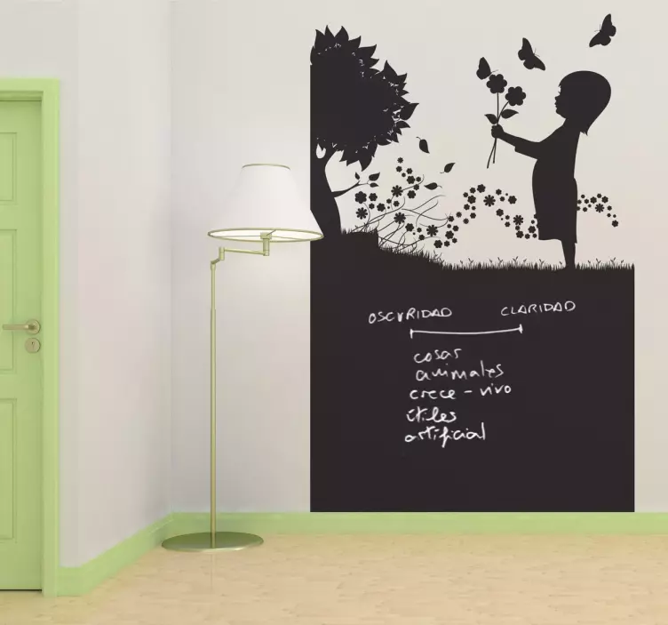 Wallstickers tavle pige - TenStickers