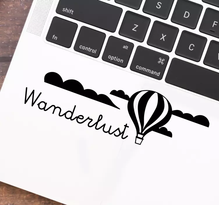 Wanderlust laptop klistermærke - TenStickers