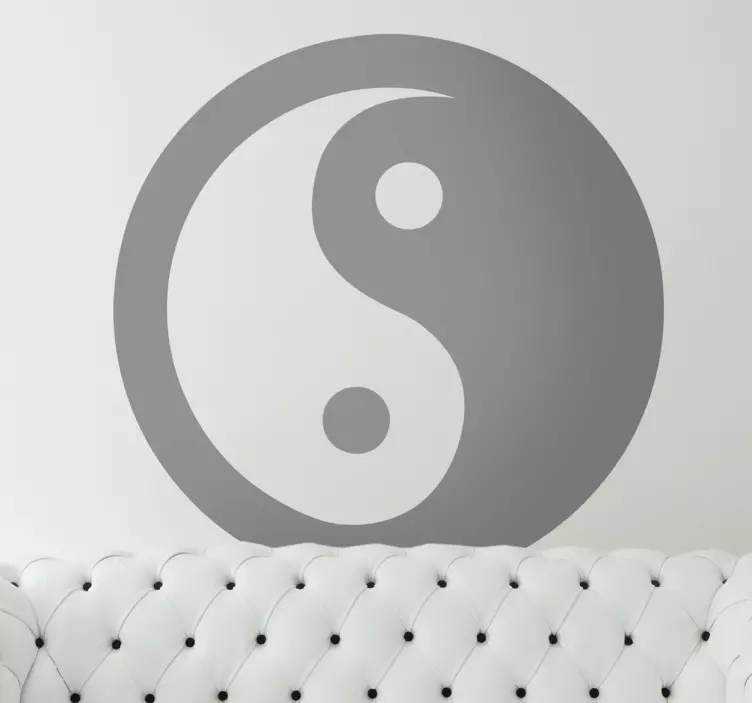 Yin yang væg klistermærke - TenStickers
