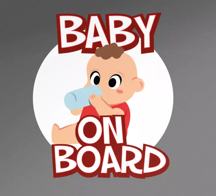 Yndig baby nipper wallsticker dyr - TenStickers