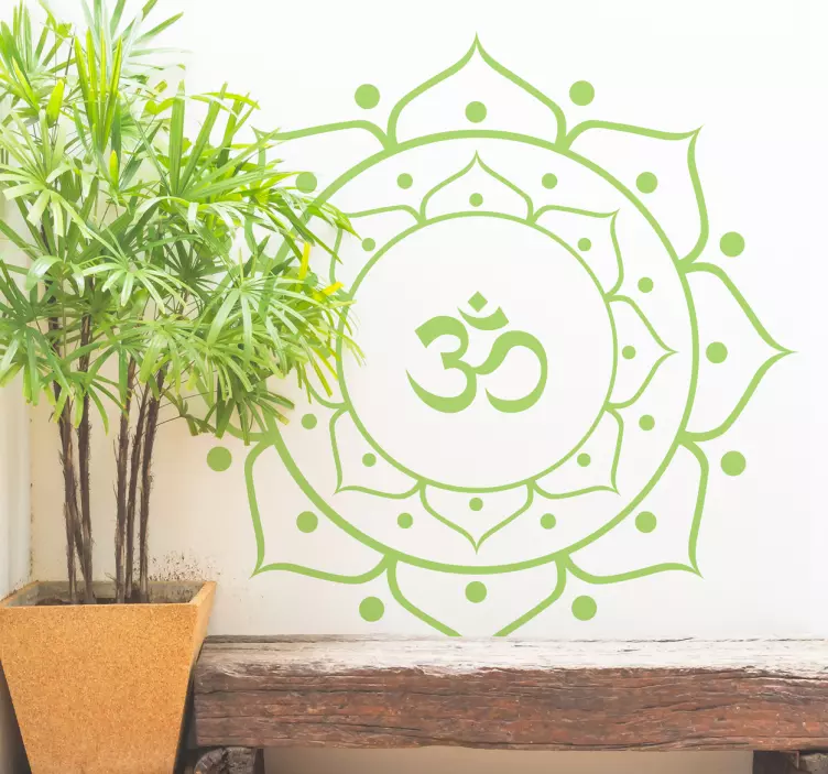 Yoga mandala wallsticker - TenStickers