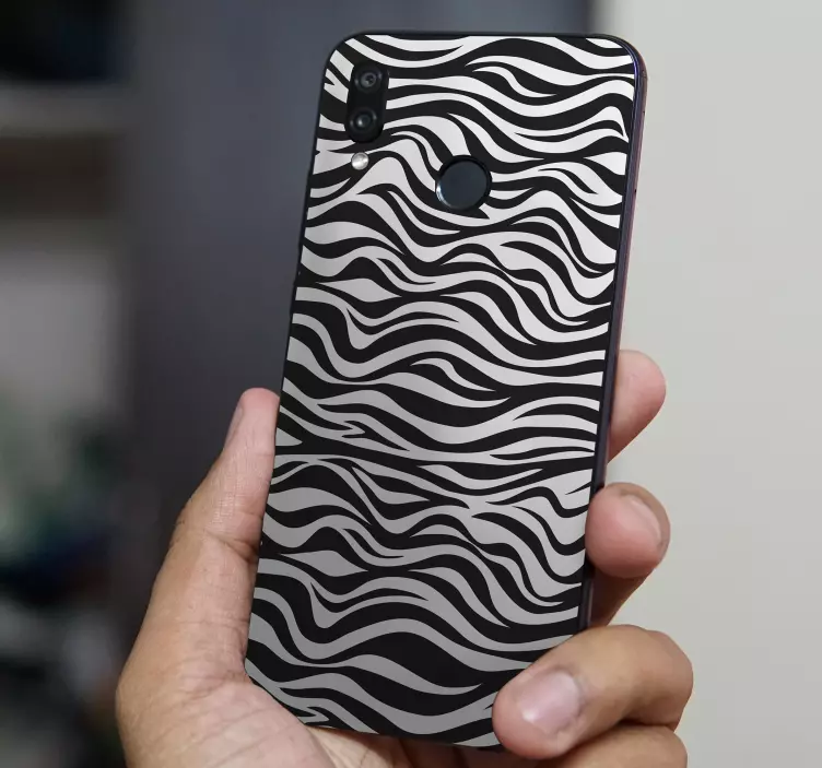 Zebra baggrund huawei klistermærke - TenStickers