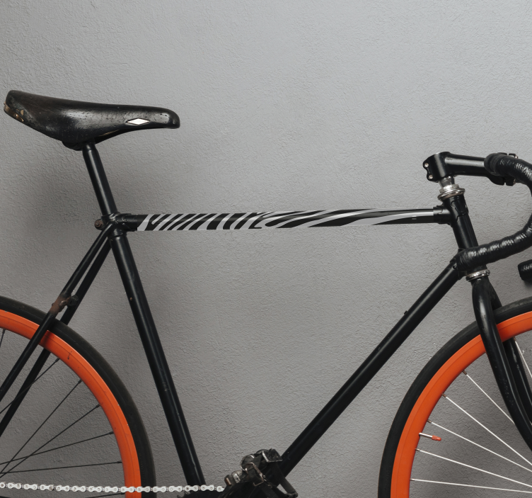 Zebra striber klistermærke til cykel - TenStickers