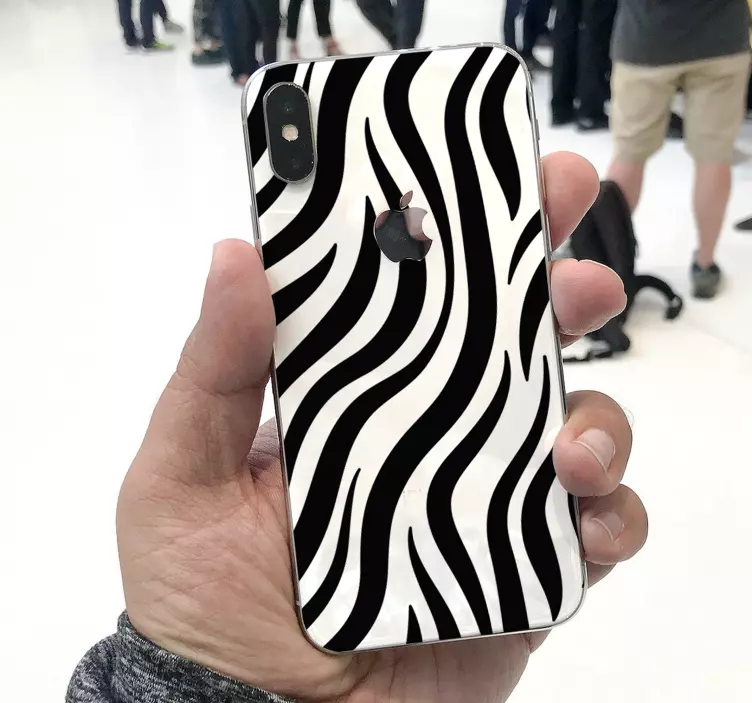 Zebra tekstur iphone klistermærke - TenStickers