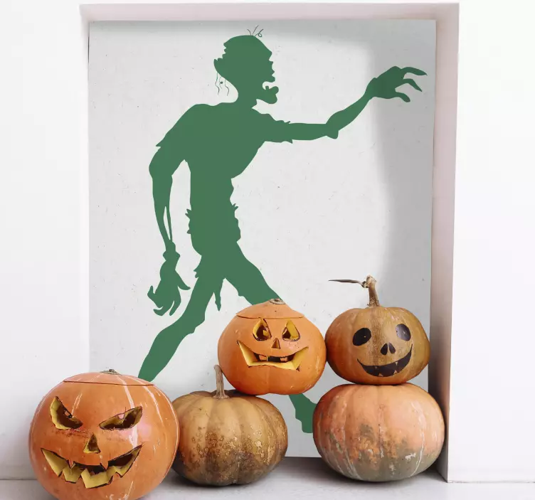 Zombie silhuet klistermærke - TenStickers