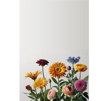Daisy design vindue sticker - TenStickers
