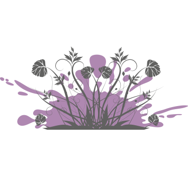 Lilla splash design klistermærke til bil - TenStickers