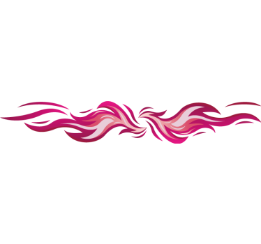 Tribal pink flamme sæt klistermærke til bil - TenStickers