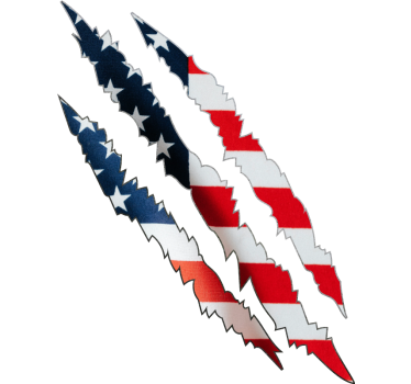 Usa flag klistermærke til bil - TenStickers