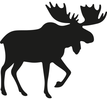 Elg design klistermærke til bil - TenStickers