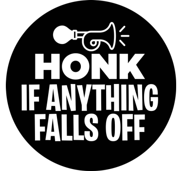 Tude hvis noget falder af klistermærke til bil - TenStickers