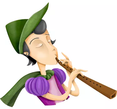 Pied piper af hamelin - TenStickers