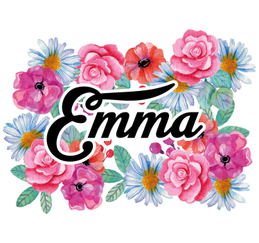Blomster klistermærke til cykel - TenStickers