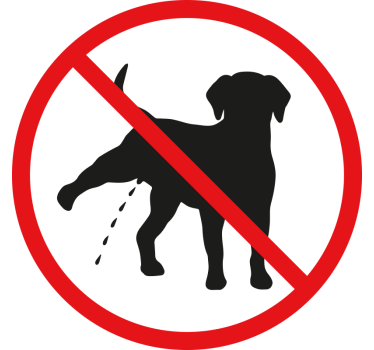 Hund tisse wallsticker dyr - TenStickers