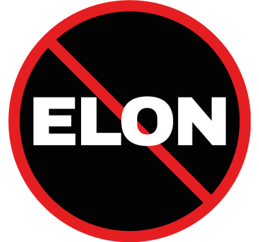no elon klistermærke til bil - TenStickers
