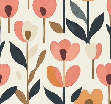 Tulipaner folie til møbler - TenStickers